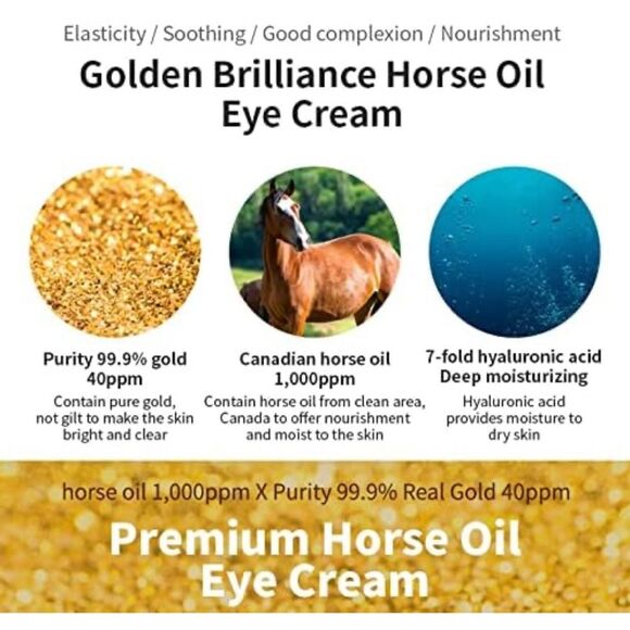 Eye Cream and Cooling Stick Balm Serum Horse Oil Moisturizing Face CharmZone E1 - Picture 11 of 12